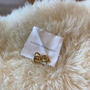 LAURA LOMBARDI Interlocking Hollow Hoop Earring